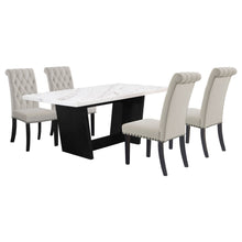 Load image into Gallery viewer, Sherry Rectangular Marble Top Dining Table set