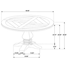 Load image into Gallery viewer, Florence 5-piece Round Dining Table Set Rustic Honey