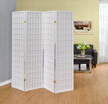 Load image into Gallery viewer, Roberto 4-panel Folding Screen White