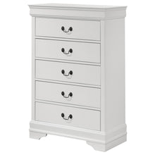 Load image into Gallery viewer, Louis Philippe 5-drawer Bedroom Chest White