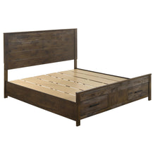 Load image into Gallery viewer, Woodmont Eastern King & Queen Storage Bed Rustic Golden Brown