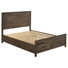 Load image into Gallery viewer, Woodmont Eastern King & Queen Storage Bed Rustic Golden Brown