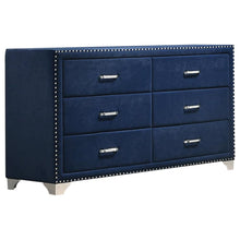 Load image into Gallery viewer, Melody 6-drawer Upholstered Dresser Pacific Blue