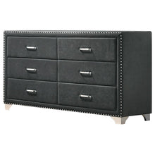 Load image into Gallery viewer, Melody 6-drawer Upholstered Dresser Grey