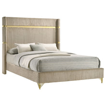 Load image into Gallery viewer, Lucia Eastern King & Queen Bed Beige & Grey