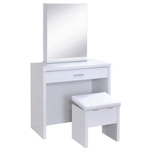 Load image into Gallery viewer, Harvey 2-piece Vanity Set with Lift-Top Stool White