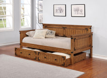 Load image into Gallery viewer, Oakdale Wood Twin Daybed with Trundle Rustic Honey