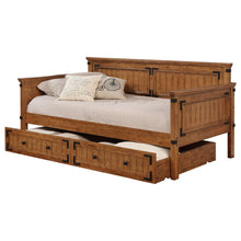 Load image into Gallery viewer, Oakdale Wood Twin Daybed with Trundle Rustic Honey