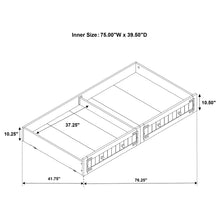 Load image into Gallery viewer, Oakdale Wood Twin Daybed with Trundle Rustic Honey