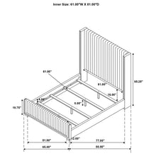 Load image into Gallery viewer, Natasha California King, E.King & Queen Bed