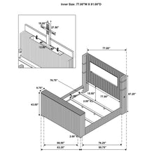 Load image into Gallery viewer, Tisdall Wingback TV Bed with Flame Visualizer