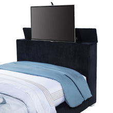 Load image into Gallery viewer, Tisdall Wingback TV Bed with Flame Visualizer