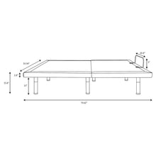 Load image into Gallery viewer, Negan Eastern King, E.King, Queen, & Twin XL Adjustable Bed Base Grey and Black