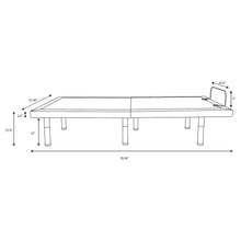 Load image into Gallery viewer, Negan Eastern King, E.King, Queen, & Twin XL Adjustable Bed Base Grey and Black