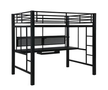 Load image into Gallery viewer, Avalon Full Workstation Loft Bed Black