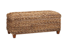 Load image into Gallery viewer, Laughton Hand-Woven Banana Leaf Storage Trunk Amber
