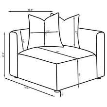 Load image into Gallery viewer, Jennifer Upholstered Corner Chair