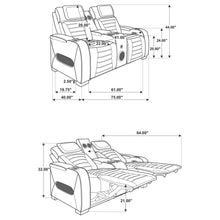 Load image into Gallery viewer, Zuma Dual Power Reclining Sofa Set