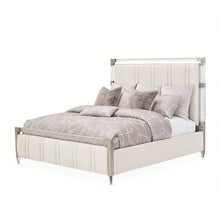 Load image into Gallery viewer, AICO Furniture Penthouse King Upholstered Platform Bed in Ash Gray image