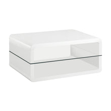 Load image into Gallery viewer, Elana Rectangle 2-shelf Coffee Table Glossy White