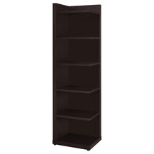 Load image into Gallery viewer, Pinckard 6-tier Corner Bookcase Cappuccino
