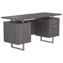 Load image into Gallery viewer, Lawtey Floating Top Office Desk Weathered Grey