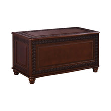 Load image into Gallery viewer, Finlay Flip Open Storage Cedar Chest Deep Tobacco