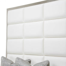 Load image into Gallery viewer, Aico State St King Metal Panel Bed in Glossy White