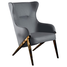Load image into Gallery viewer, Walker Upholstered Accent Chair Slate and Bronze