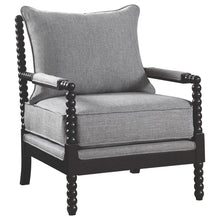 Load image into Gallery viewer, Blanchett Cushion Back Accent Chair Grey and Black