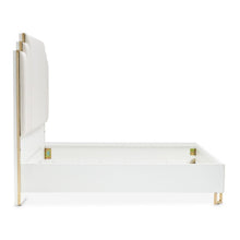 Load image into Gallery viewer, AICO Furniture Palm Gate King Upholstered Platform Bed in Cloud White