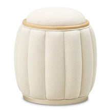 Load image into Gallery viewer, AICO Furniture Camellia Field Round Bench in Caramel image