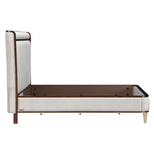 Load image into Gallery viewer, AICO Furniture Houston King Channel Tufted Bed in Walnut