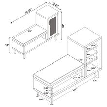 Load image into Gallery viewer, Teller 1-door Entryway Shoe Storage Cabinet Natural Oak