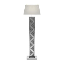 Load image into Gallery viewer, Carmen Geometric Base Floor Lamp Silver