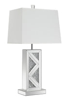 Load image into Gallery viewer, Carmen Geometric Base Table Lamp Silver