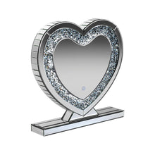 Load image into Gallery viewer, Euston Heart Shape Table Mirror Silver