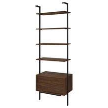 Load image into Gallery viewer, Owens 96-inch 4-shelf Storage Wall Bookshelf Walnut