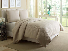 Load image into Gallery viewer, Dash 3-pc Queen Coverlet Set in Natural