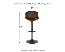 Load image into Gallery viewer, Bellatier Adjustable Height Bar Stool