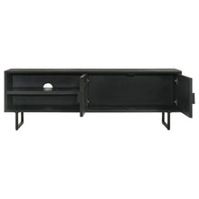 Load image into Gallery viewer, Marsden 2-door Wood 70" TV Stand Charcoal Black