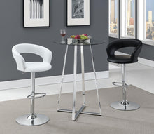 Load image into Gallery viewer, Barraza 29" Adjustable Height Bar Stool White and Chrome