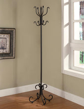 Load image into Gallery viewer, Kiefer Coat Rack with 12 Hooks Black