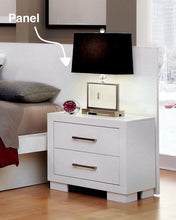 Load image into Gallery viewer, Jessica Nightstand Panels White (Set of 2)