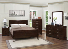 Load image into Gallery viewer, Louis Philippe Eastern King & Queen Panel Sleigh Bed Cappuccino