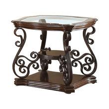 Load image into Gallery viewer, Laney End Table Deep Merlot and Clear
