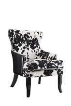 Load image into Gallery viewer, Trea Cowhide Print Accent Chair Black and White