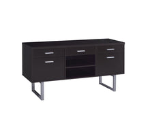 Load image into Gallery viewer, Lawtey 5-drawer Credenza with Adjustable Shelf Cappuccino