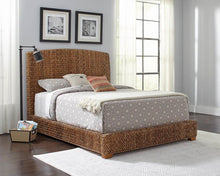 Load image into Gallery viewer, Laughton Hand-Woven Banana Leaf California King, E.King, & Queen Bed Amber