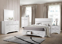 Load image into Gallery viewer, Miranda California King. E.King, & Queen 2-drawer Storage Bed Black & White